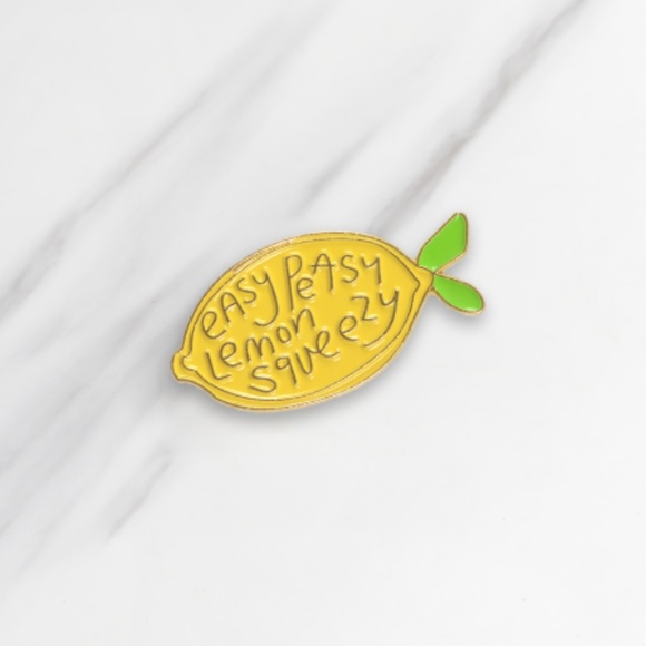 Jewelry - Easy Peasy Lemon Squeezy Enamel Pin